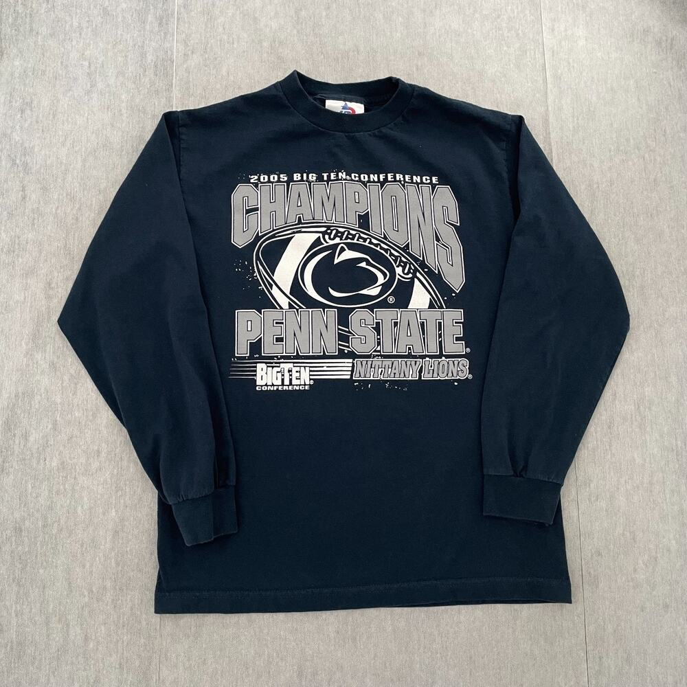 VINTAGE Penn State Shirt Adult Small Blue 2005 Champions Nittany Lions Football